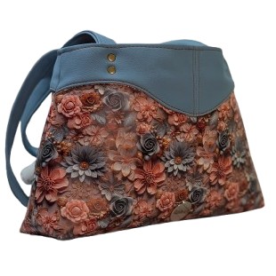 ei_1775946109734-removebg-preview~2 Floral Faux Leather Shoulder Bag – Blue & Blush Structured Handbag | Everyday Tote - Image 4