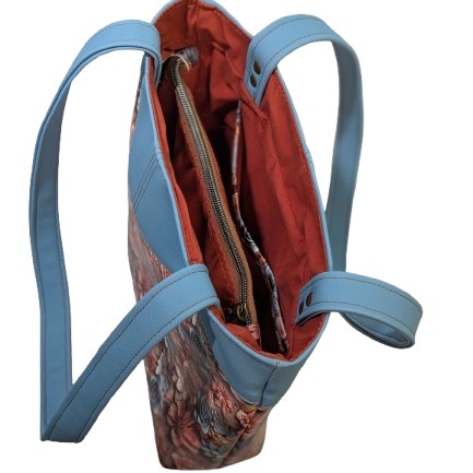 ei_1775946542545-removebg-preview~2 Floral Faux Leather Shoulder Bag – Blue & Blush Structured Handbag | Everyday Tote - Image 7