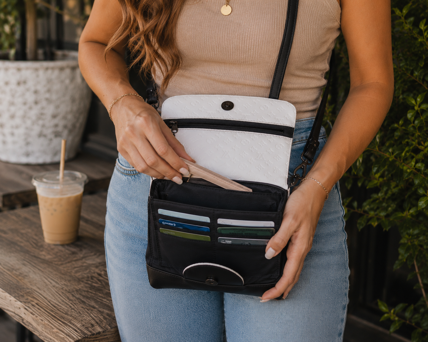 Custom Crossbody Wallet Purse – Handmade Organizer Crossbody Bag - Image 3